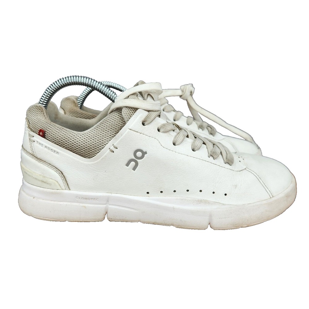 On Cloud The Roger Advantage Tennis‎ Shoes Womens 9 White Leather Pickle Ball